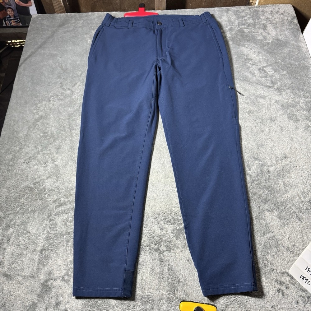 Mack Weldon Radius Flex M mens 32x29 pants joggers Blue Athletic Performance‎